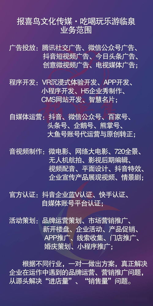 報喜鳥文化傳媒 全網營銷領跑者，引領網絡文化經營新篇章